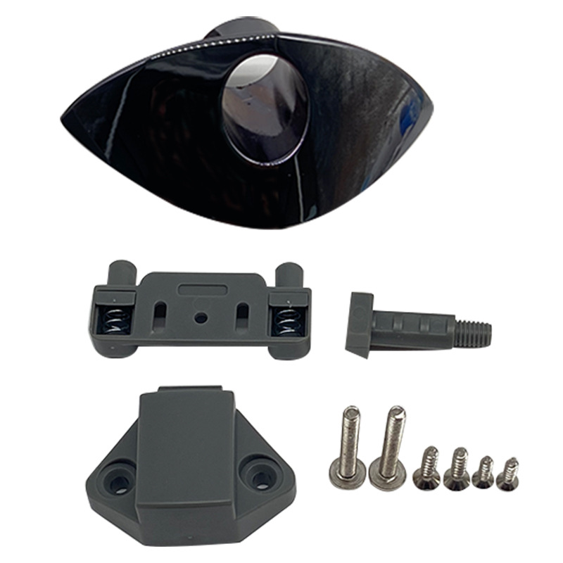 Half-Moon RV Button Lock Crescent Boat Lock Furniture Cabinet Drawer Lock Zinc Alloy Handle Press Lock Manufacturers