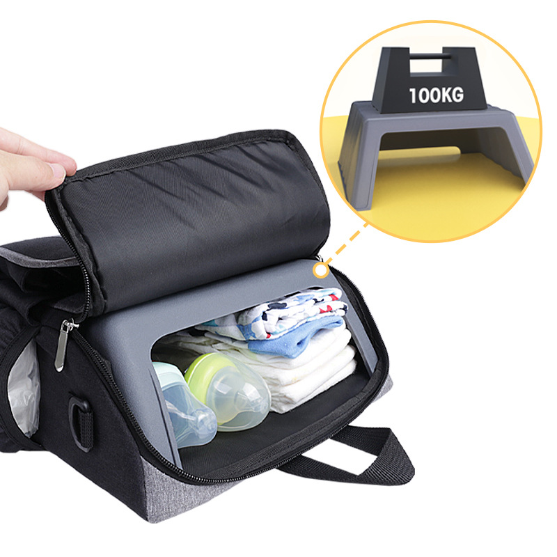 Multi-functional Large-capacity Shoulder Dining Chair Mummy Bag Baby Outgoing Portable Stool Mummy Bag Travel Bag Shoulder Bag