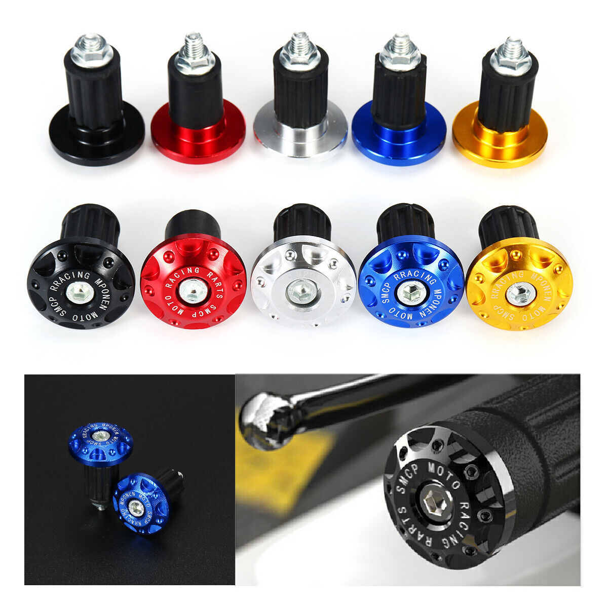 Hot selling motorcycle handle plug modification accessories ghost head scooter decorative handle plug grip drop-resistant plug
