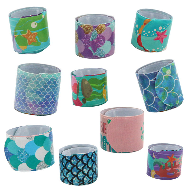 Amazon cross-border for all kinds of PVC snap ring bracelet theme party wrist band spot wholesale