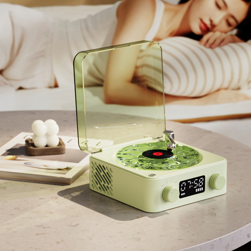 Official genuine goods KW03 Audio Record Player Wireless Bluetooth Audio High Quality USB Rechargeable Desktop Speaker