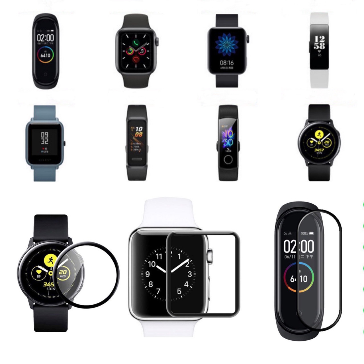 適用華為GT3手錶貼膜榮耀手環6 GT2Pro保時捷46mm watch3貼膜批發