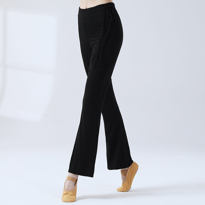 Dance Training Pants Micro-bell-bottomed Pants Women's Modern Classical Dance Training Slim-fit Suit Yoga Dancing Square Dancing Suit