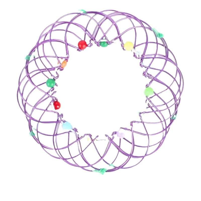 36 変更可能なフラワーバスケット軟鋼マジックリングおもちゃ子供のおもちゃディスプレイアイテム曲げ可能な鉄サークルノベルティギフト|undefined