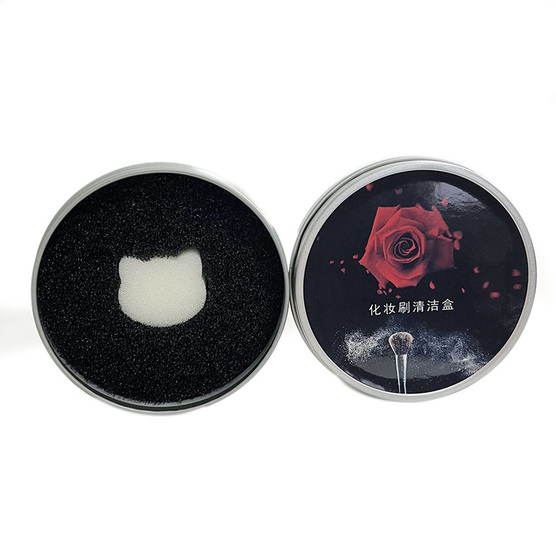 Makeup Brush Cleaning Box Eye Shadow Brush Quick Cleaning Dry Cleaning Sponge Cleaning Box Brush Color Change Disposable Brush Box