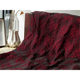 Embossed Red Three-Dimensional Rose Jacquard Diablo Yarn-Dyed Jacquard Cloth Women's Dress Suit Bag Fabric