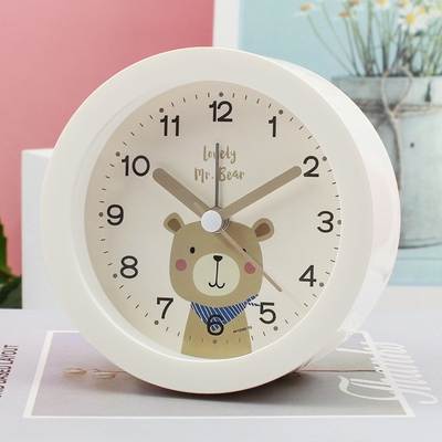 Net red students use small alarm clock to scan mute movement cartoon clock wholesale direct miniclock mini clock