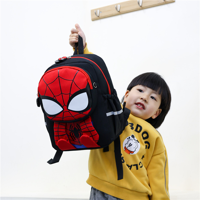 Spiderman Children's Bag Cute Cartoon Children's Backpack Iron Man Kindergarten Backpack for Primary School Students