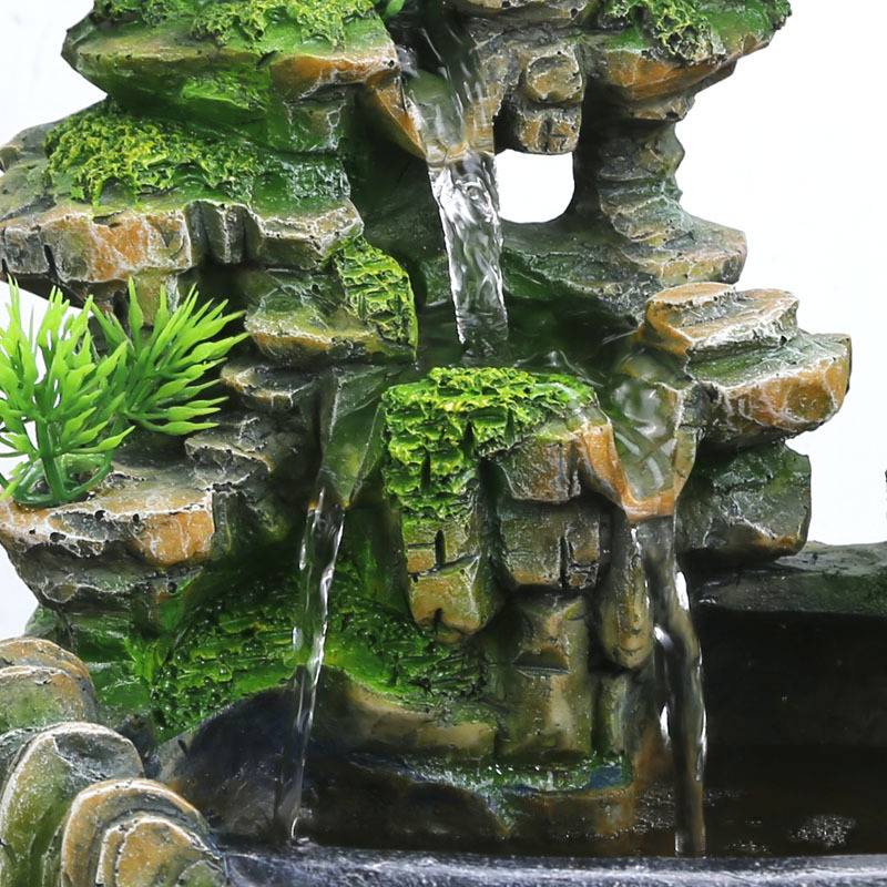 Creative gifts small rockery flowing water desktop decoration humidifier office craft products to create ginger tea