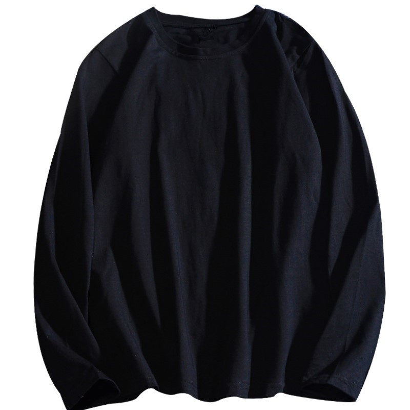 [10 color long sleeve T-shirt] 2024 cross-border spring and autumn Korea new loose solid color long sleeve large size T-shirt women wholesale