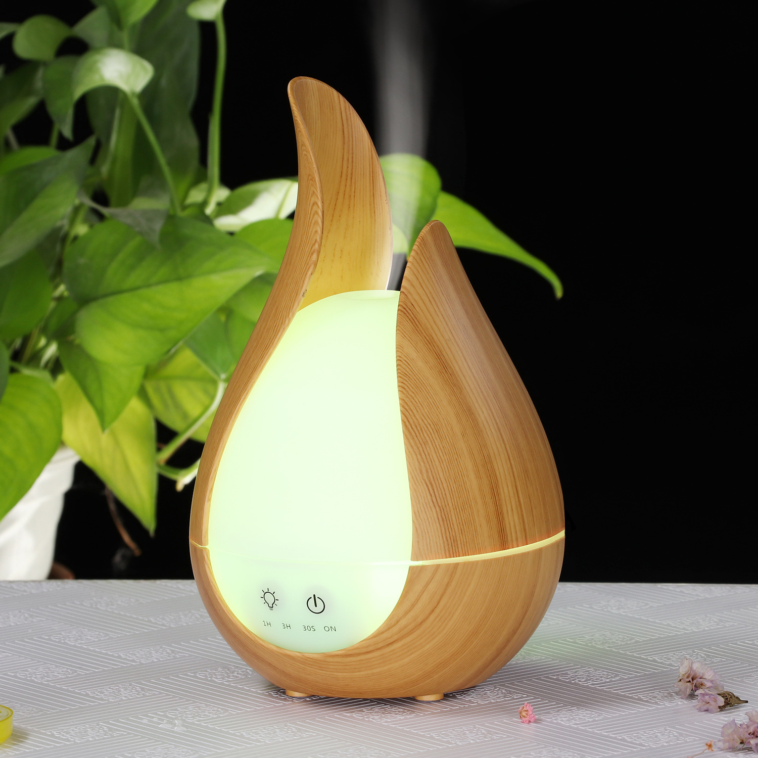 New Wood Grain Air-conditioning Room Humidifying Aromatherapy Machine Cute Home Aromatherapy Atomizer Office Desktop Ultrasonic Humidifier