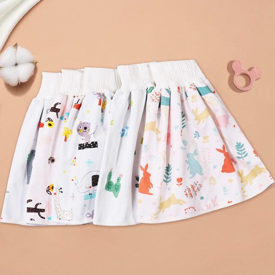 Baby's Diaper Skirt Autumn and Winter Cotton Washable Training Diaper Pants Men's Diaper Caution Diaper Artifact for Children