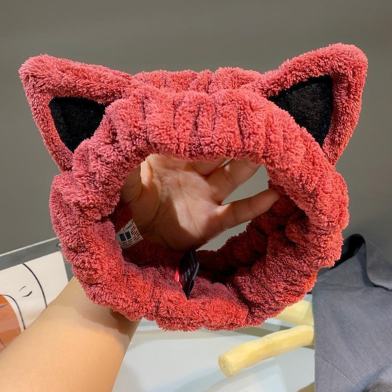 Korean Cartoon Cute Plush Hair Belt Wash Face Apply Mask Hair Accessories Joker Simple Internet Red Hair Belt Factory Outlet