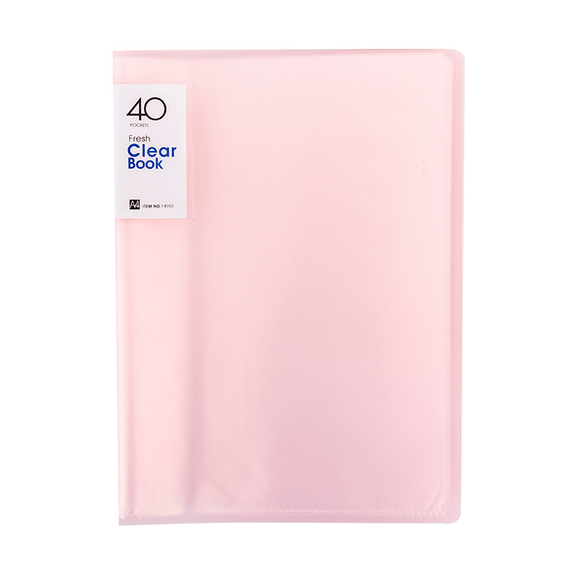 Spot transparent data book a4 loose-leaf folder pp student data Music folder test paper storage folder 30 pages 40 pages