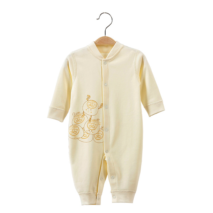 Baby clothes spring and autumn long sleeve baby boy and girl jumpsuit wholesale newborn clothes class a pure cotton haka climbing clothes
