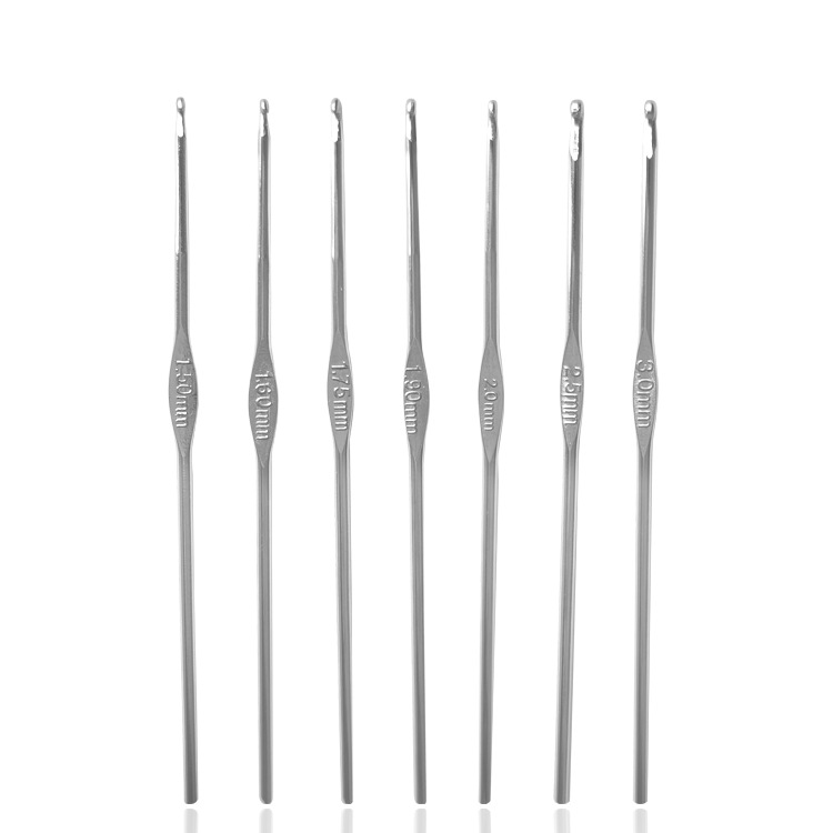 Spot small size single iron crochet hand knitting tools metal iron crochet