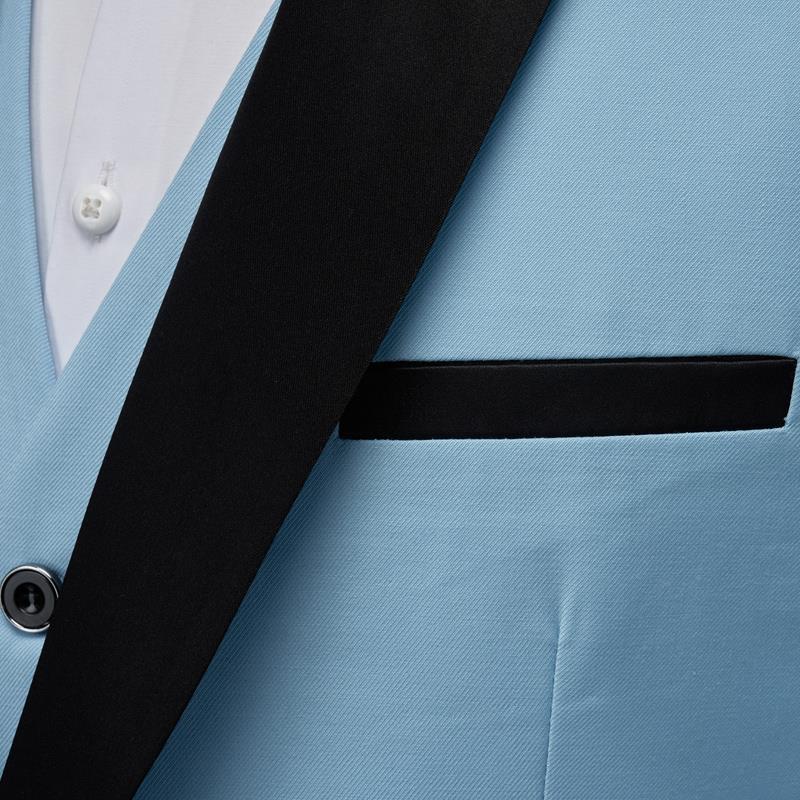 2023 new men's suit suit green collar stage suit dress host performance bridegroom best man three-piece suit