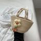 Girl flower bag White