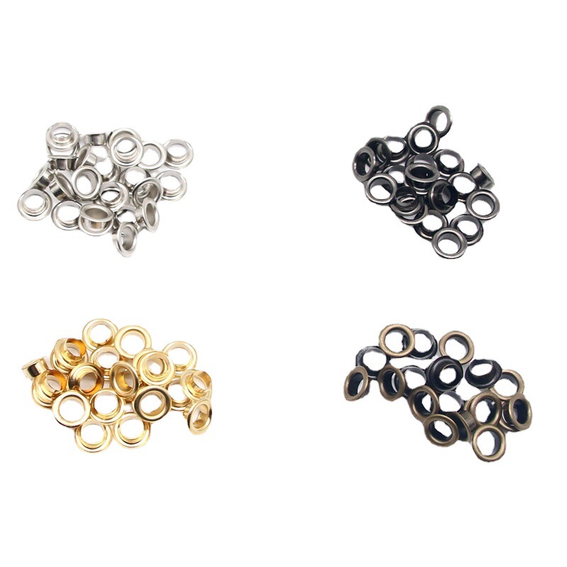 200セット内径6mm金属銅質気眼 + 取付工具箱セット靴目鶏眼中空リベット留め|undefined