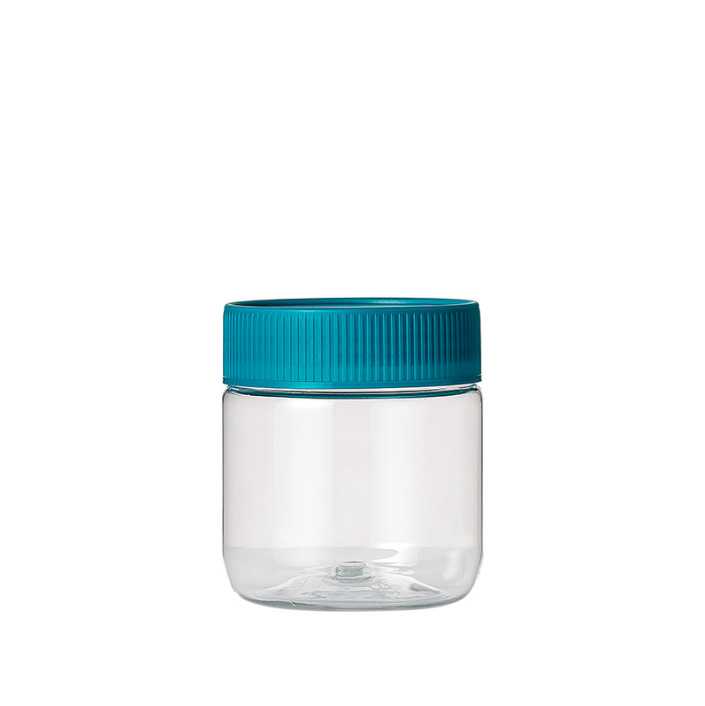 In stock pet plastic perfume bottle round transparent sesame sauce bottle multi-specification olive oil special bottle wholesale