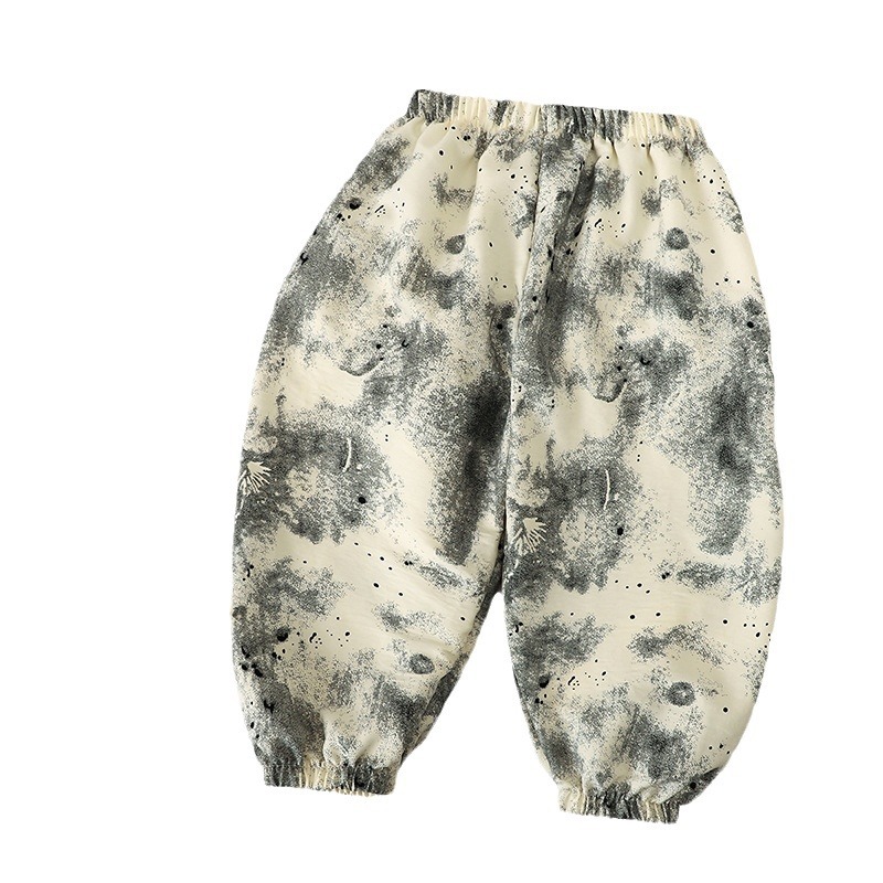 2024 Summer New Children's Korean-style Anti-mosquito Pants Boys and Girls Baby Casual Nine-point Breathable Sports Pants Children's Pants