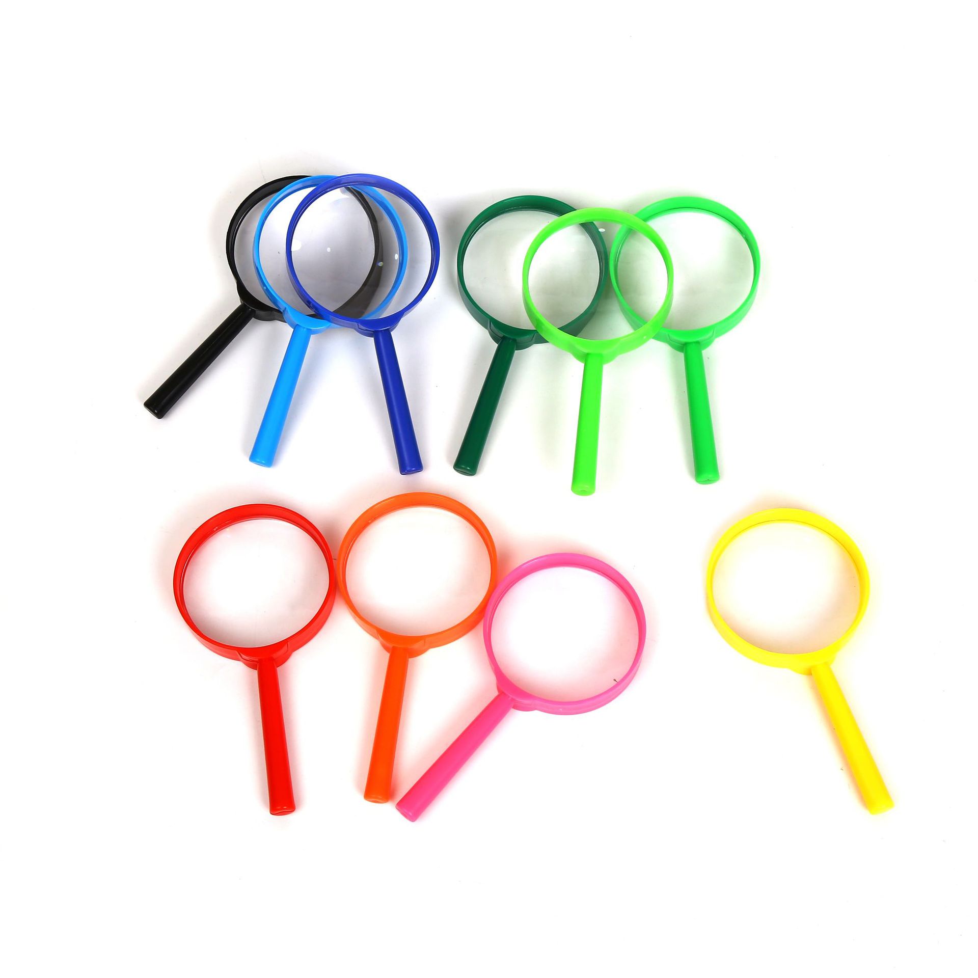 Plastic 60 acrylic HD color children's observation handheld science and education outdoor exploration educational toys magnifying glass