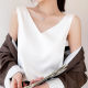 Silk Shoulder Strap Women's Vest 2023 Summer New Slim-fit V-neck Short Elegant Mulberry Silk Inner Top