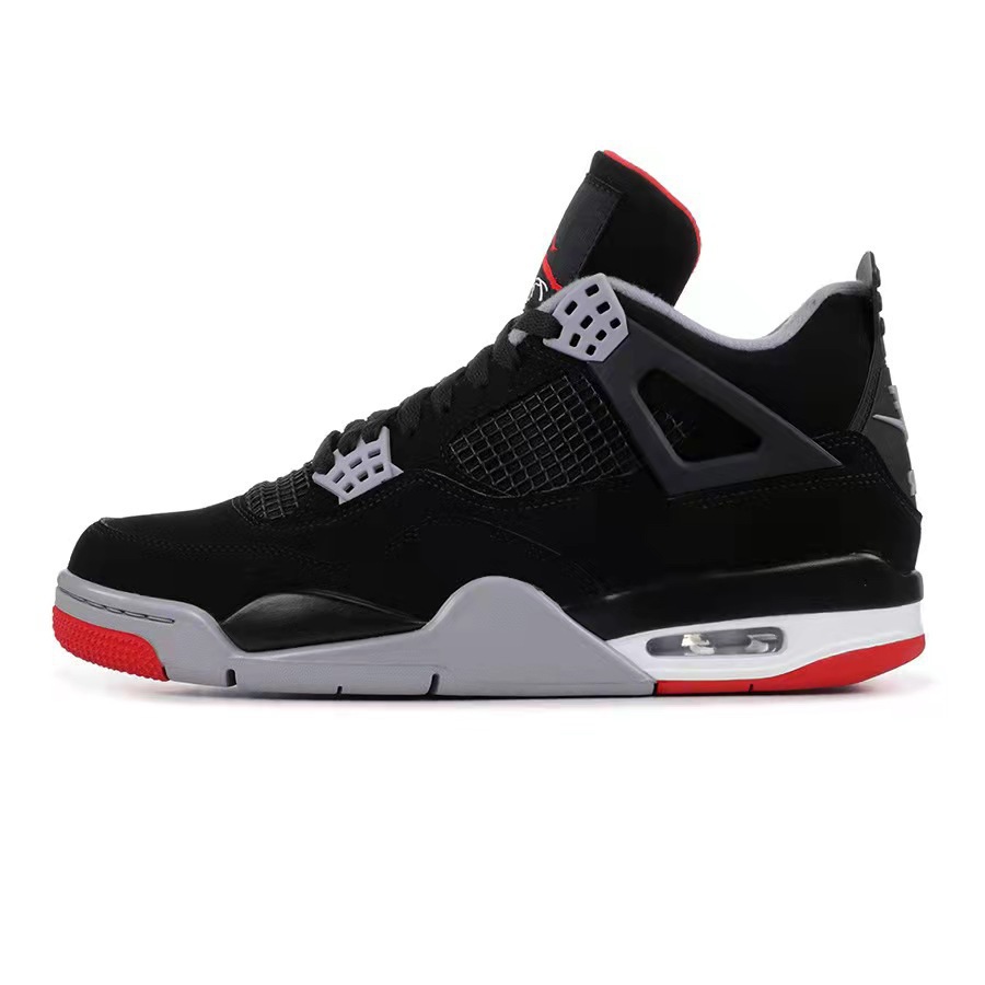 Putian shoe factory aj4 white black electric mother yellow midnight blue Red Yellow Mandarin duck Oreo Qiao 4 men's and women's sports basketball shoes