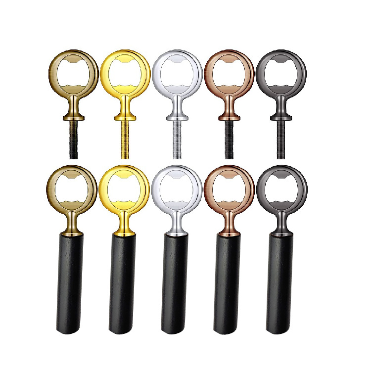 Amazon in stock DIY Screw Beer Open Zinc Alloy Long Rod Wine Opener Gadget Accessories Long Rod Bottle Opener