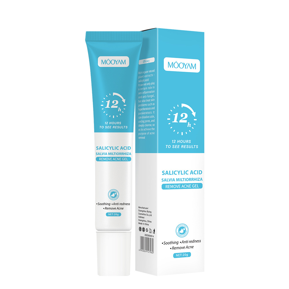 Cross-border salicylic acid acne cream to fade acne marks to eliminate acne and shrink pores plant essence acne gel