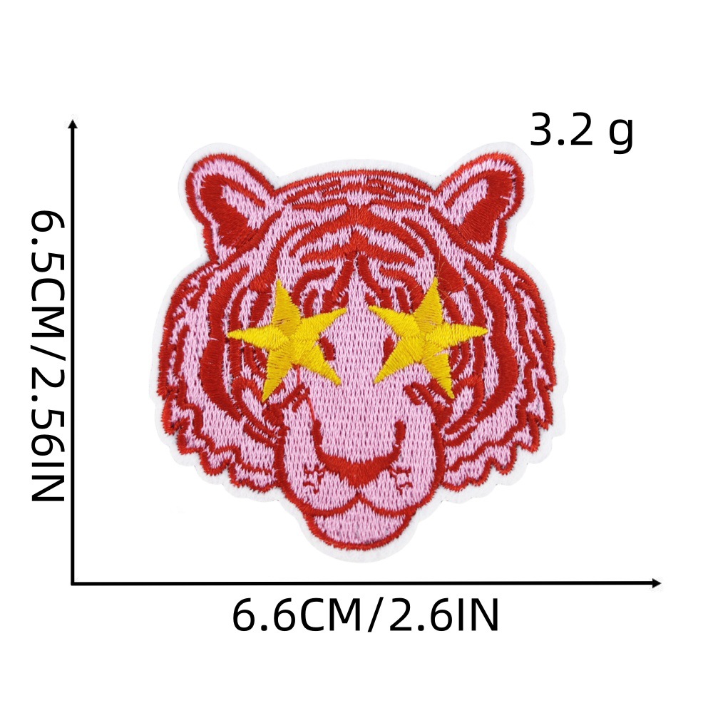 New Pink Pre-Raw Cobb Sticker Cartoon Embroidered Hot Melt Adhesive Patch Children's Cute Clothes Accessories Accessories Applique