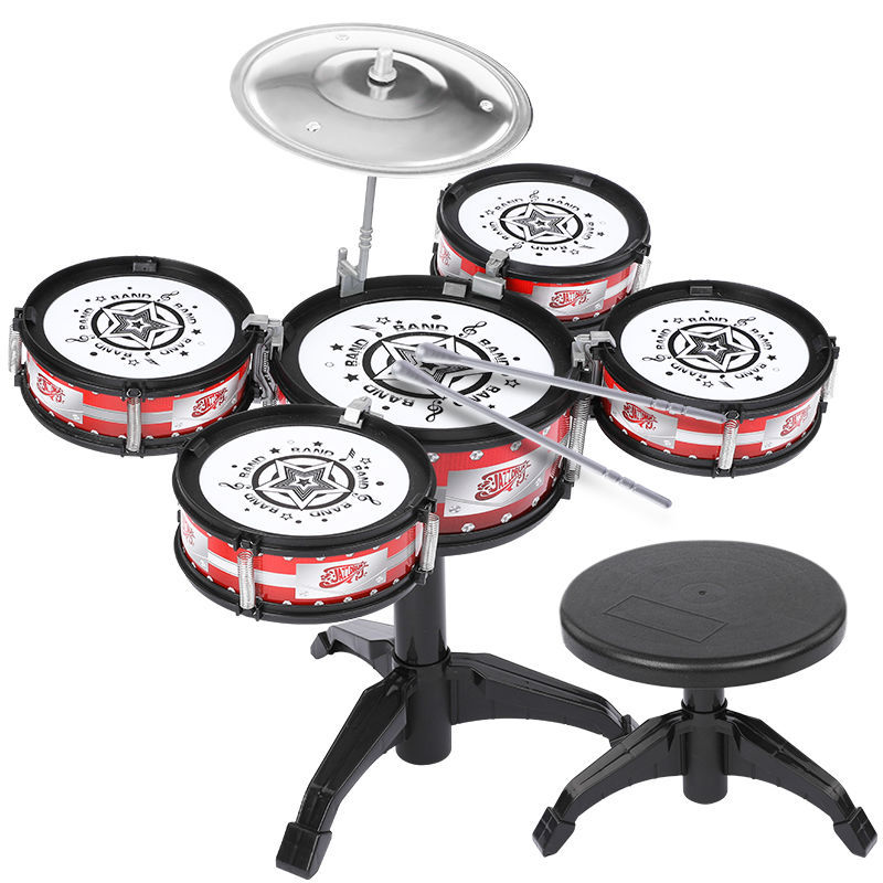 Children's Drum Set Toys Beginners Jazz Drums Children's Toys Percussion Instruments Children's Toys Early Education Drums