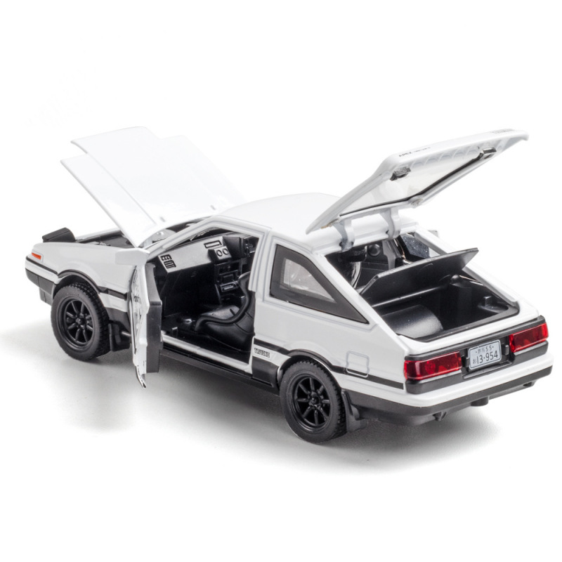 箱入り 132 スケール AE86 合金車モデルおもちゃサウンドライト開口部機能現実的な車両装飾ピース|undefined