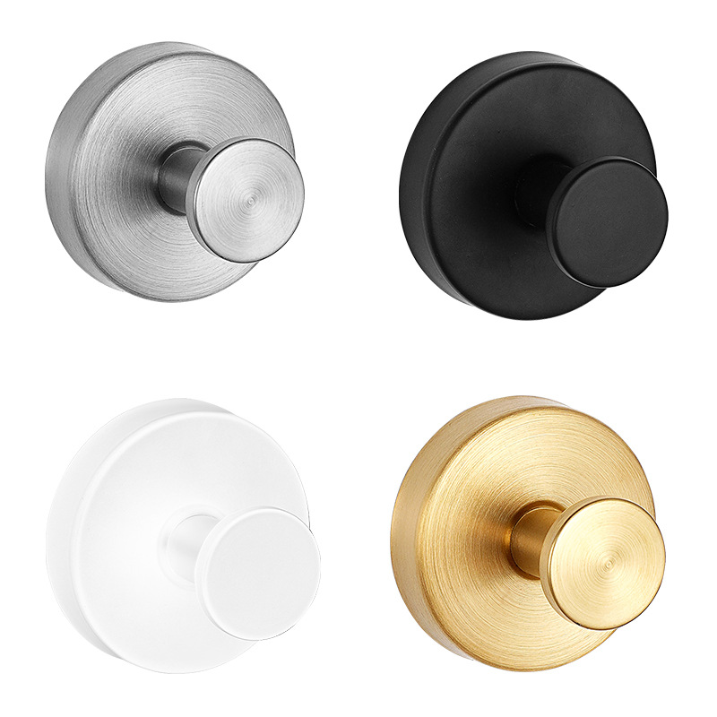 Stainless steel suction cup hook non-perforated seamless hook kitchen bathroom vacuum suction cup glass towel hook