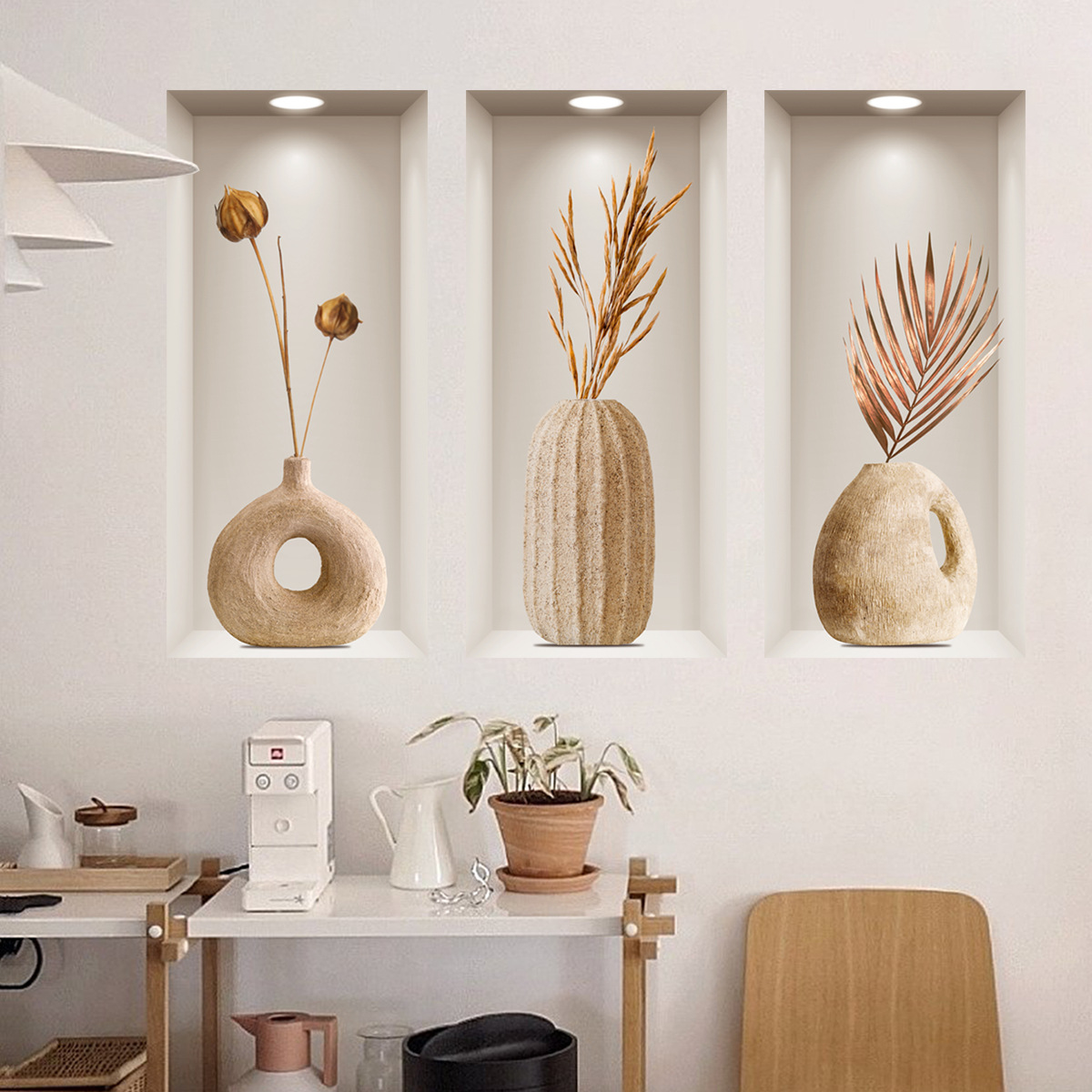 ATW8022 new wall stickers three-dimensional 3d effect Art triple painting background decoration wall stickers hallway living room wall stickers