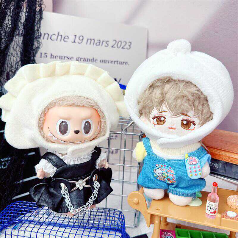 10cm Baby Clothes Cute Buns and Dumplings Hat Pull Cloth Headgear 15cm Cotton Doll Clothes Dress Up