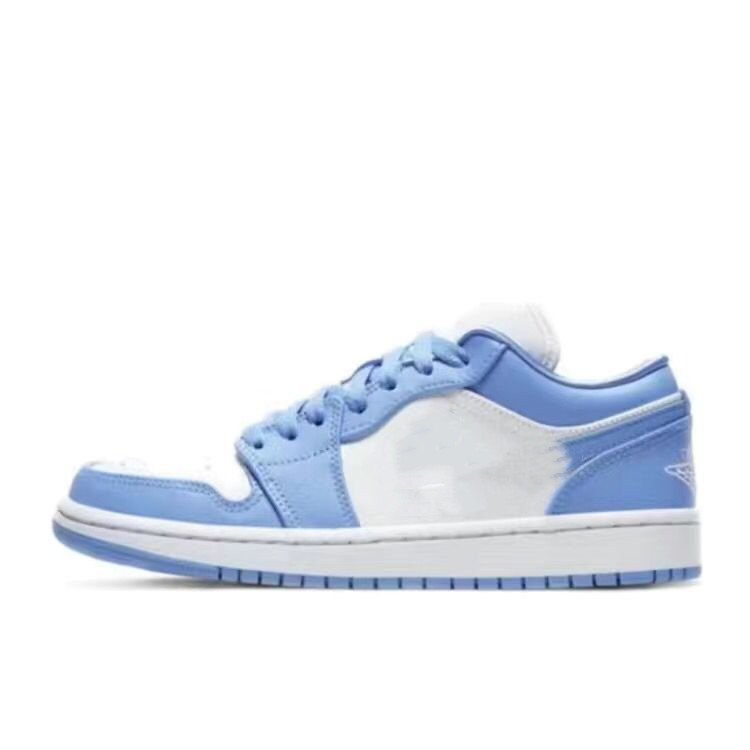 Putian AJ1 низкие ботинки Хироси Фудзивара Lightning Barb Ash University синие низкие ботинки баскетбола Северной Каролины для мужчин и женщин