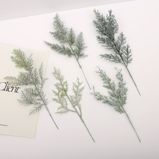 Amazon Christmas simulation pine leaves Christmas tree decoration accessories wedding decoration simulation pine branches in stock wholesale