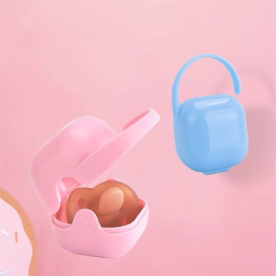 Portable pacifier storage box baby portable dustproof pp plastic pacifier packaging box manufacturers wholesale