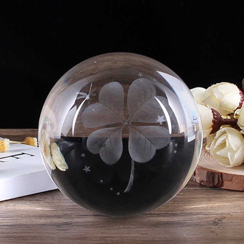 Factory direct crystal ball custom 6 8 10cm crystal ball custom glass ball engraved cross-border spot wholesale