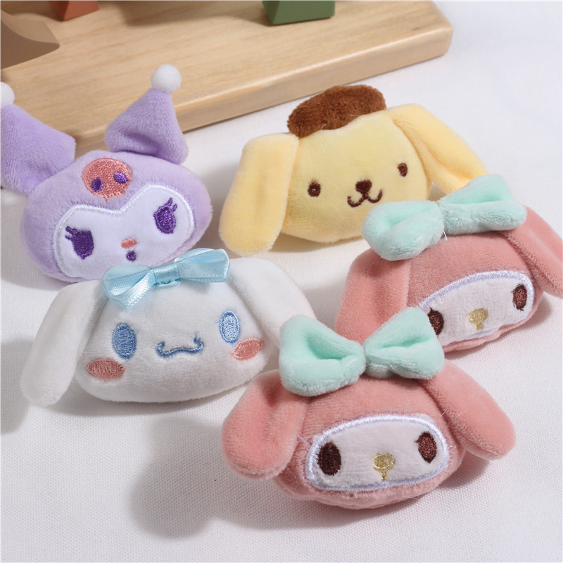 Cartoon plush Jade dog melody hairband headdress accessories DIY Sanrio brooch clothing accessories accessories