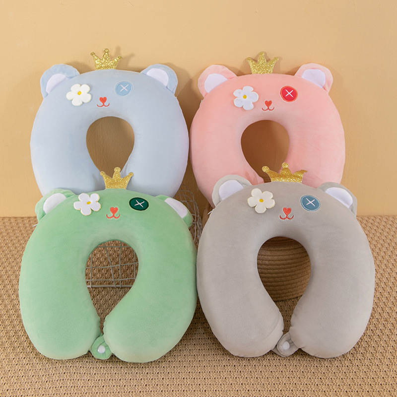Factory wholesale pillow U-shaped pillow cartoon cervical spine office nap portable travel pillow car pillow neck pillow