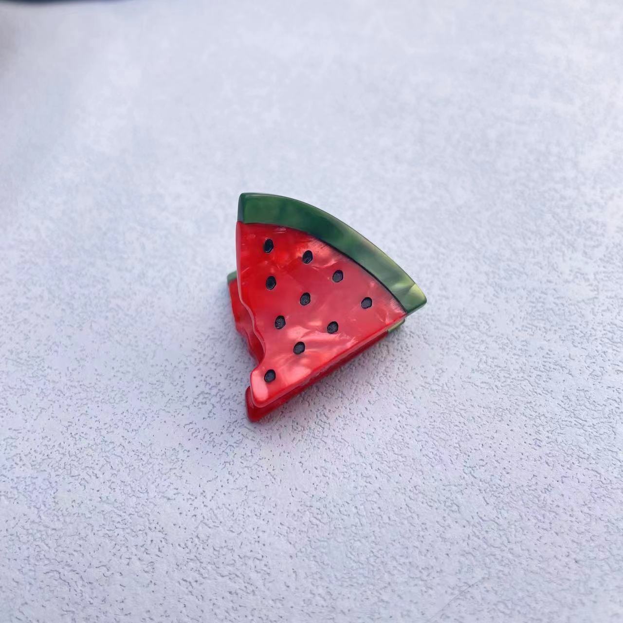 Commerce extérieur nouvelle épingle à cheveux en acétate de fruits fraise dessin animé accessoires pour cheveux ins haute qualité mignon épingle à cheveux y2g dopamine_voghion.com