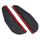 A pair of carbon fiber pattern rain eyebrows