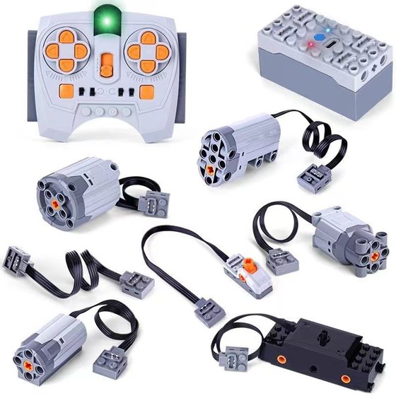 Compatible with Lego brick motor M Motor 8881 No. 5 battery box 88000 children's brick remote control accessories 01