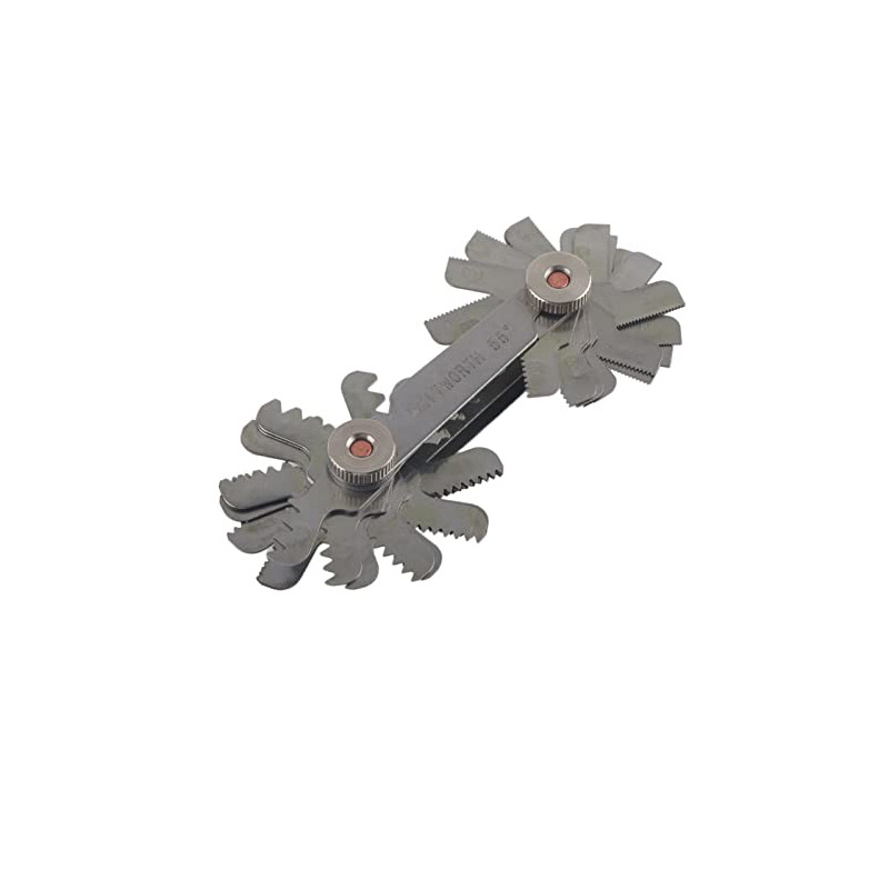52pc metric 60 inch 55 tooth gauge thread gauge rib template thread gauge pitch measuring tool