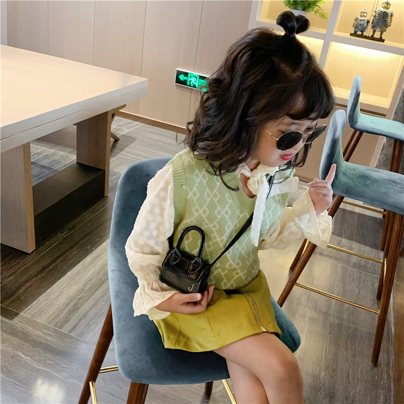 2021韓国版新型潮小香風シンプルな女の子バッグシングルショルダーバッグ幼児ショルダーバッグ子供用プリンセスバッグ|undefined