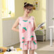 Pajamas Women's Summer Cotton Silk Two-piece Shorts Cute Vest Women's Summer Student Fresh Girl's Home Clothes suit