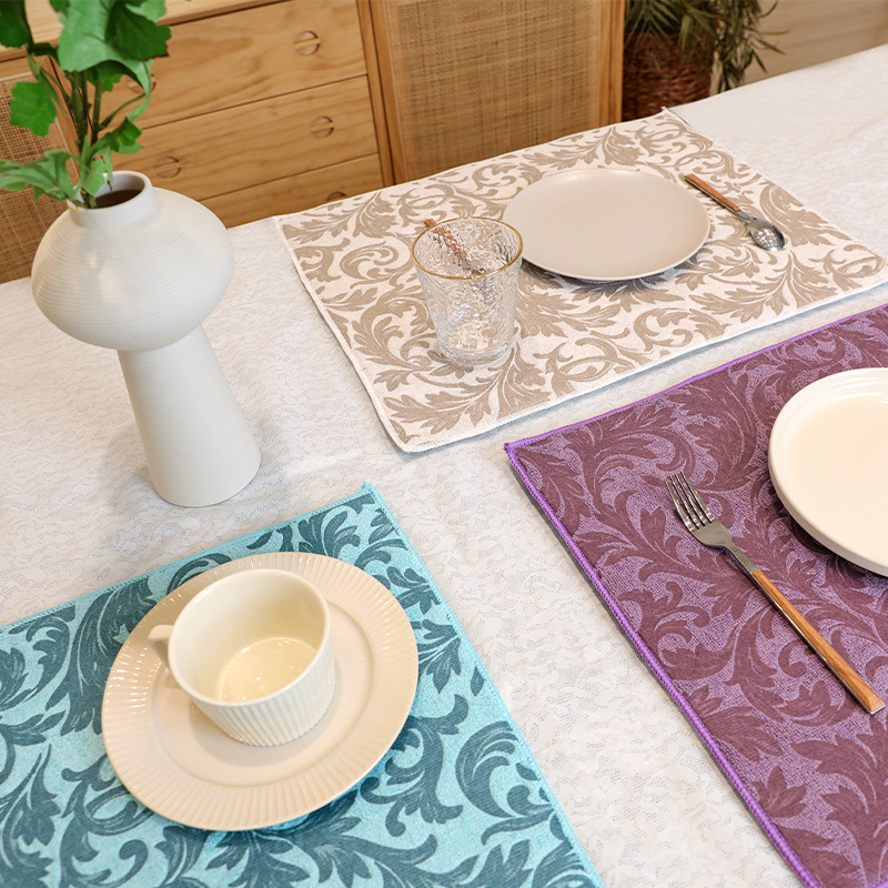 Factory Wholesale AliExpress Cross-border Export Household Table Mat Hotel Western Food Mat Placemat Coaster Home Heat Insulation Mat