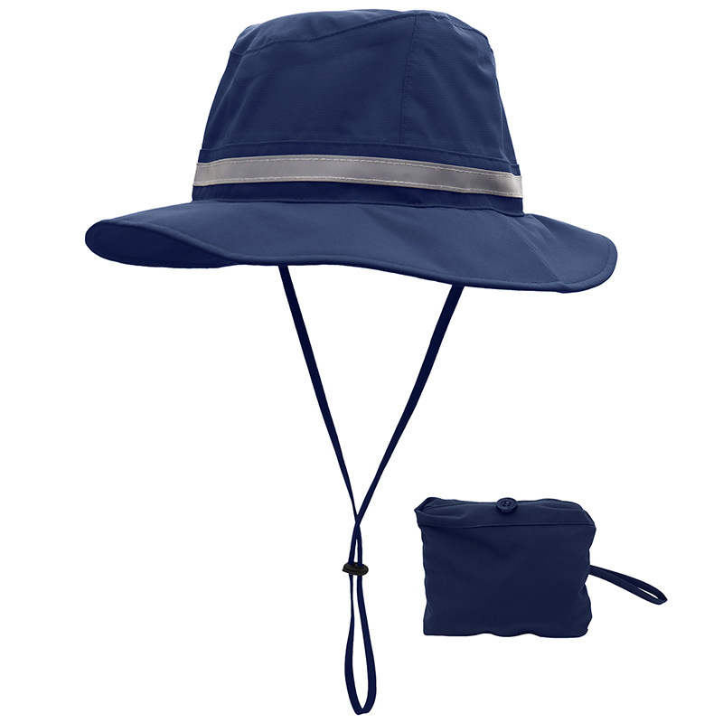 New Hat Men's Quick-drying Sunscreen Fisherman Hat Outdoor Waterproof and Rainproof Integrated Storage Sun Hat Cross-border Spring and Summer